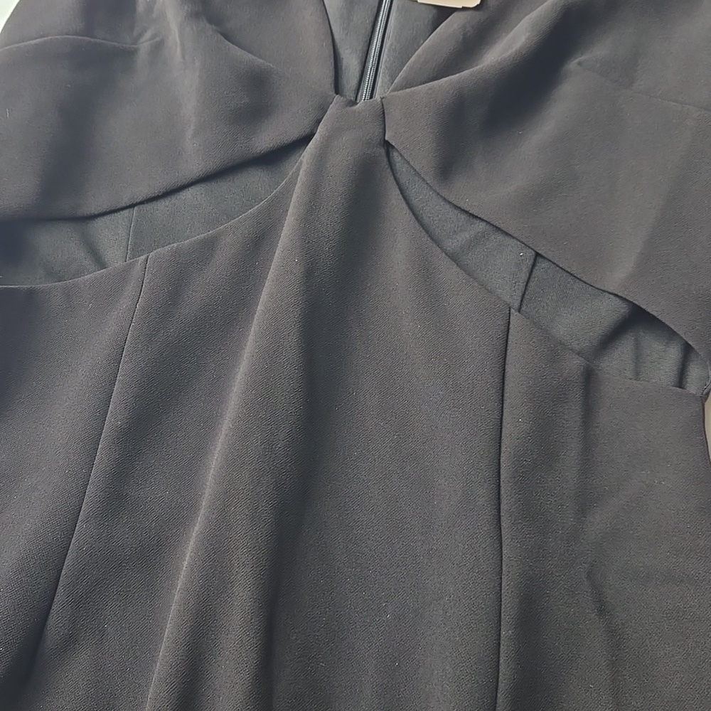 Elegant Black Sleeveless Dress - Picture 4 of 6
